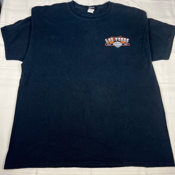 2003 Harley Davidson Motorcycles Las Vegas Nevada Flames T Shirt Men Size 2XL - Picture 2 of 9